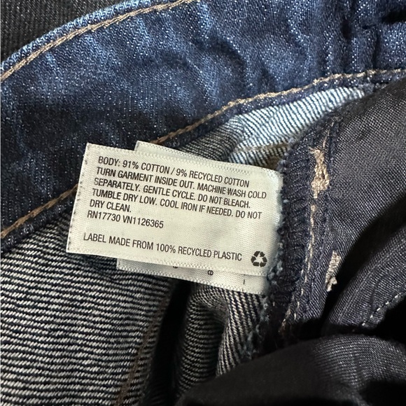 Universal Thread high-rise wide leg dark blue jeans 10S - Picture 7 of 7